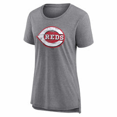 Cincinnati Reds Women's Heritage Personalized Any Name & Number Tri-Blend T-Shirt Discount