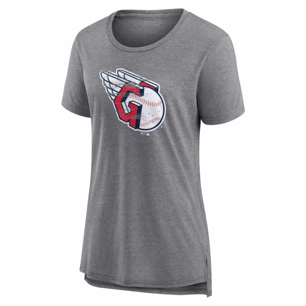 Cleveland Guardians Women's Heritage Personalized Any Name & Number Tri-Blend T-Shirt Discount