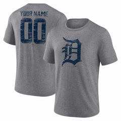 Detroit Tigers Heritage Personalized Any Name & Number Tri-Blend T-Shirt Online