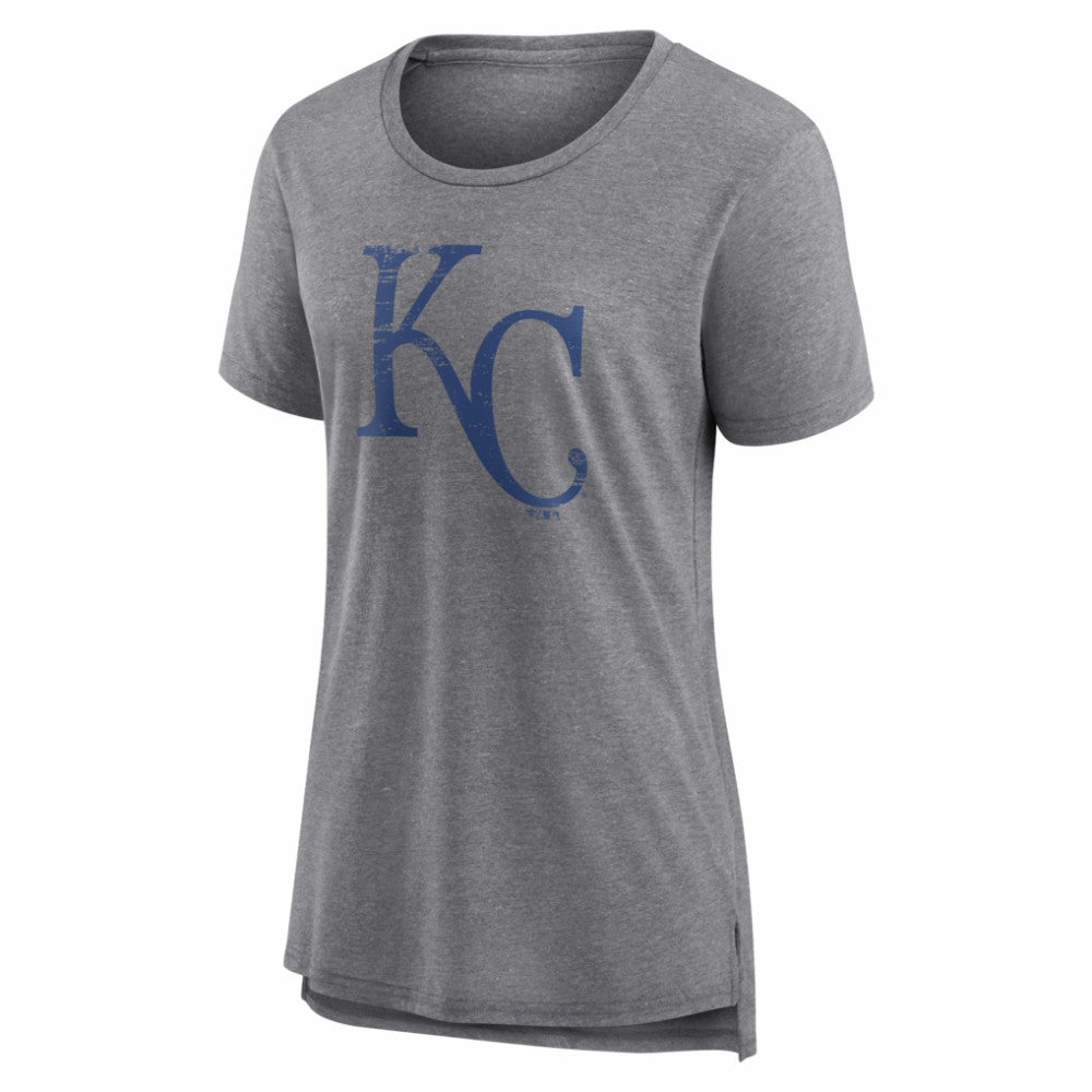 Kansas City Royals Women's Heritage Personalized Any Name & Number Tri-Blend T-Shirt Online