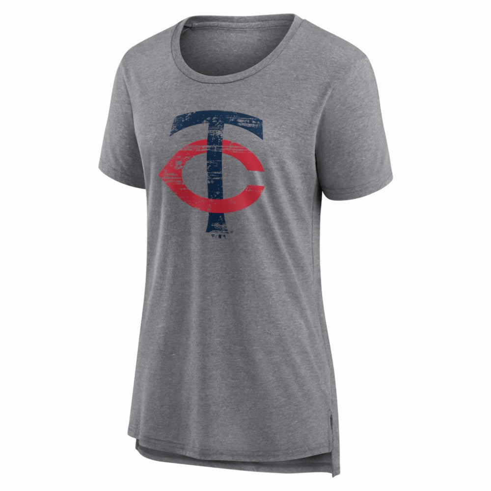 Minnesota Twins Women's Heritage Personalized Any Name & Number Tri-Blend T-Shirt for sale