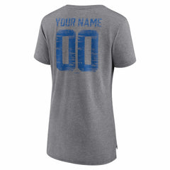 Toronto Blue Jays Women's Heritage Personalized Any Name & Number Tri-Blend T-Shirt Near Me