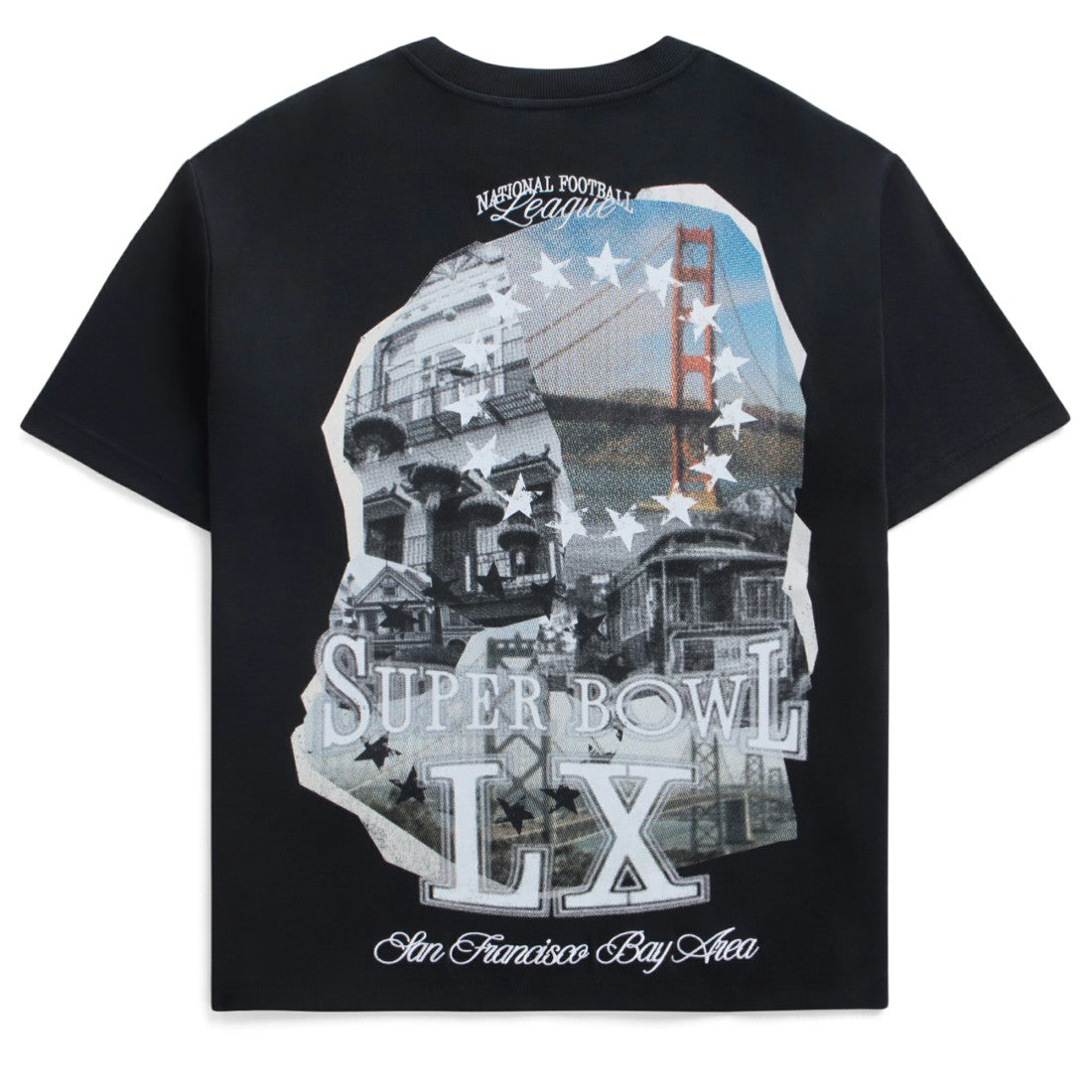 Off Season x NFL Unisex Super Bowl LX Graphic T-Shirt - Black - NFL