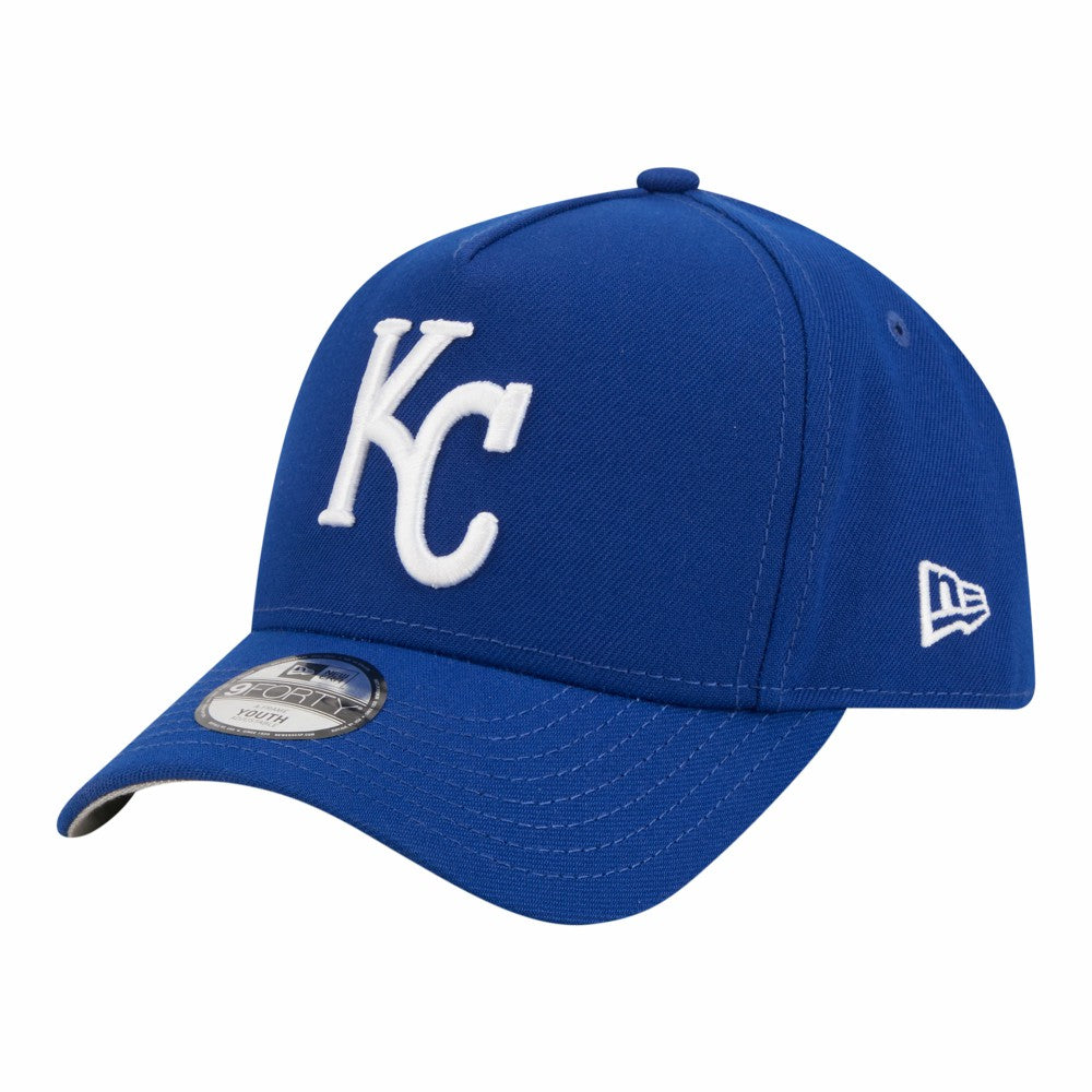 Kansas City Royals New Era Youth 9FORTY A-Frame Adjustable Hat Outlet