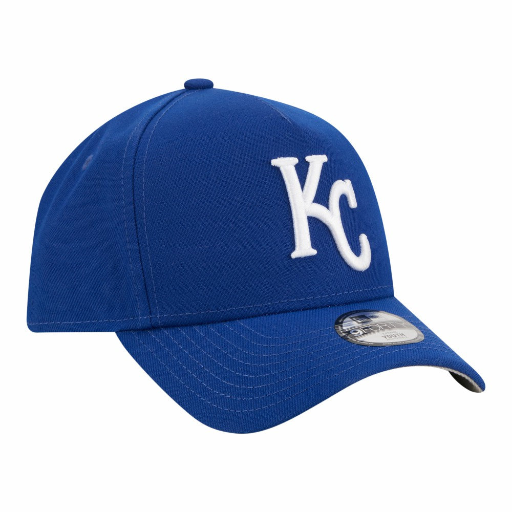 Kansas City Royals New Era Youth 9FORTY A-Frame Adjustable Hat Outlet