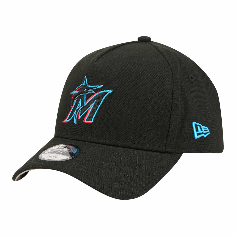 Miami Marlins New Era Youth 9FORTY A-Frame Adjustable Hat Near Me