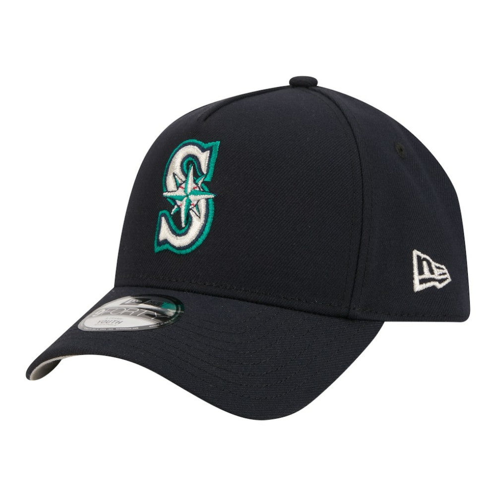 Seattle Mariners New Era Youth 9FORTY A-Frame Adjustable Hat Outlet