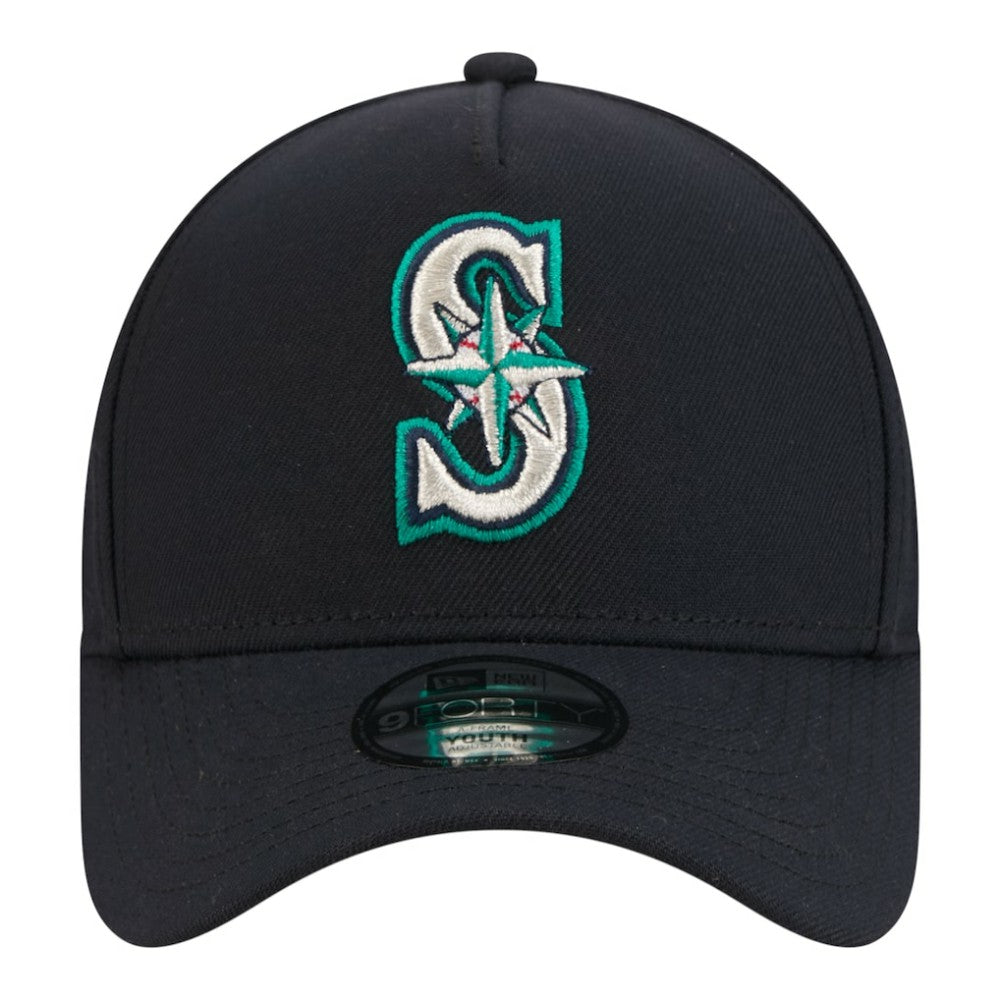 Seattle Mariners New Era Youth 9FORTY A-Frame Adjustable Hat Outlet