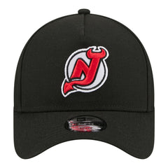 New Jersey Devils New Era Youth 9FORTY A-Frame Adjustable Hat - Black | New Era online
