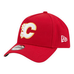 Calgary Flames New Era Youth 9FORTY A-Frame Adjustable Hat - Red | New Era Clearance