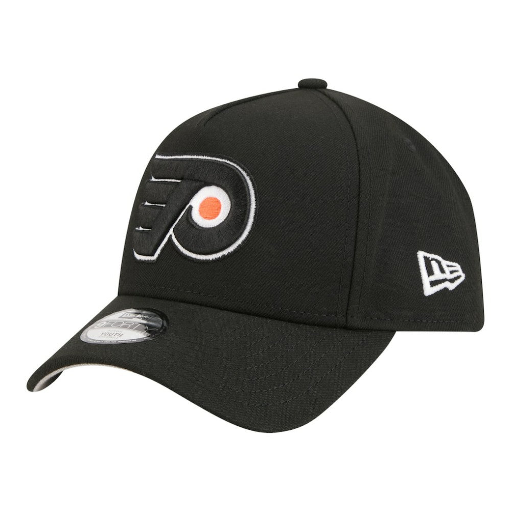 Philadelphia Flyers New Era Youth 9FORTY A-Frame Adjustable Hat - Black | New Era online