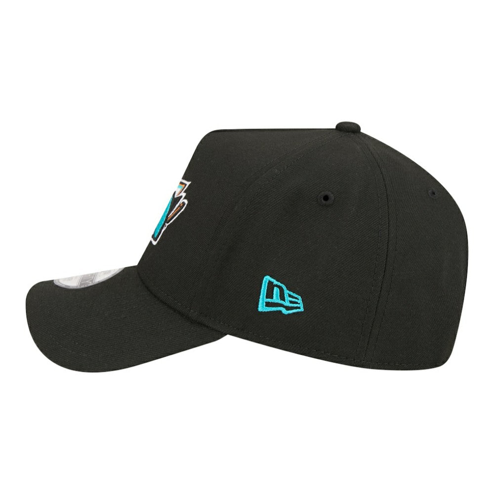 San Jose Sharks New Era Youth 9FORTY A-Frame Adjustable Hat - Black | New Era on sale
