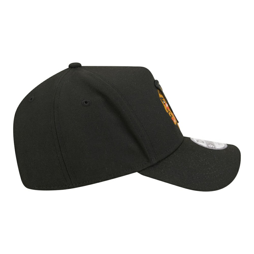 Chicago Blackhawks New Era Youth 9FORTY A-Frame Adjustable Hat - Black | New Era Lifestyle