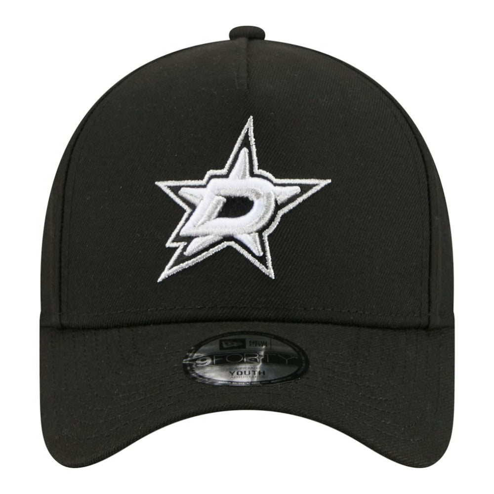 Dallas Stars New Era Youth 9FORTY A-Frame Adjustable Hat - Black | New Era on sale