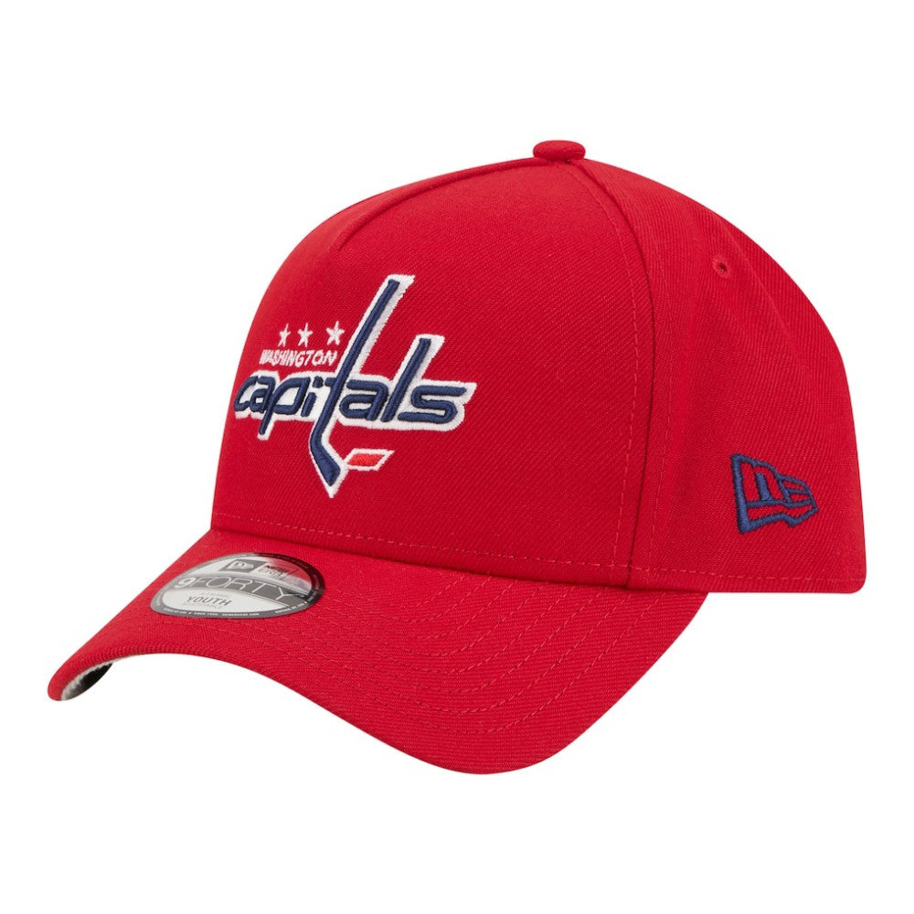 Washington Capitals New Era Youth 9FORTY A-Frame Adjustable Hat - Red | New Era near me