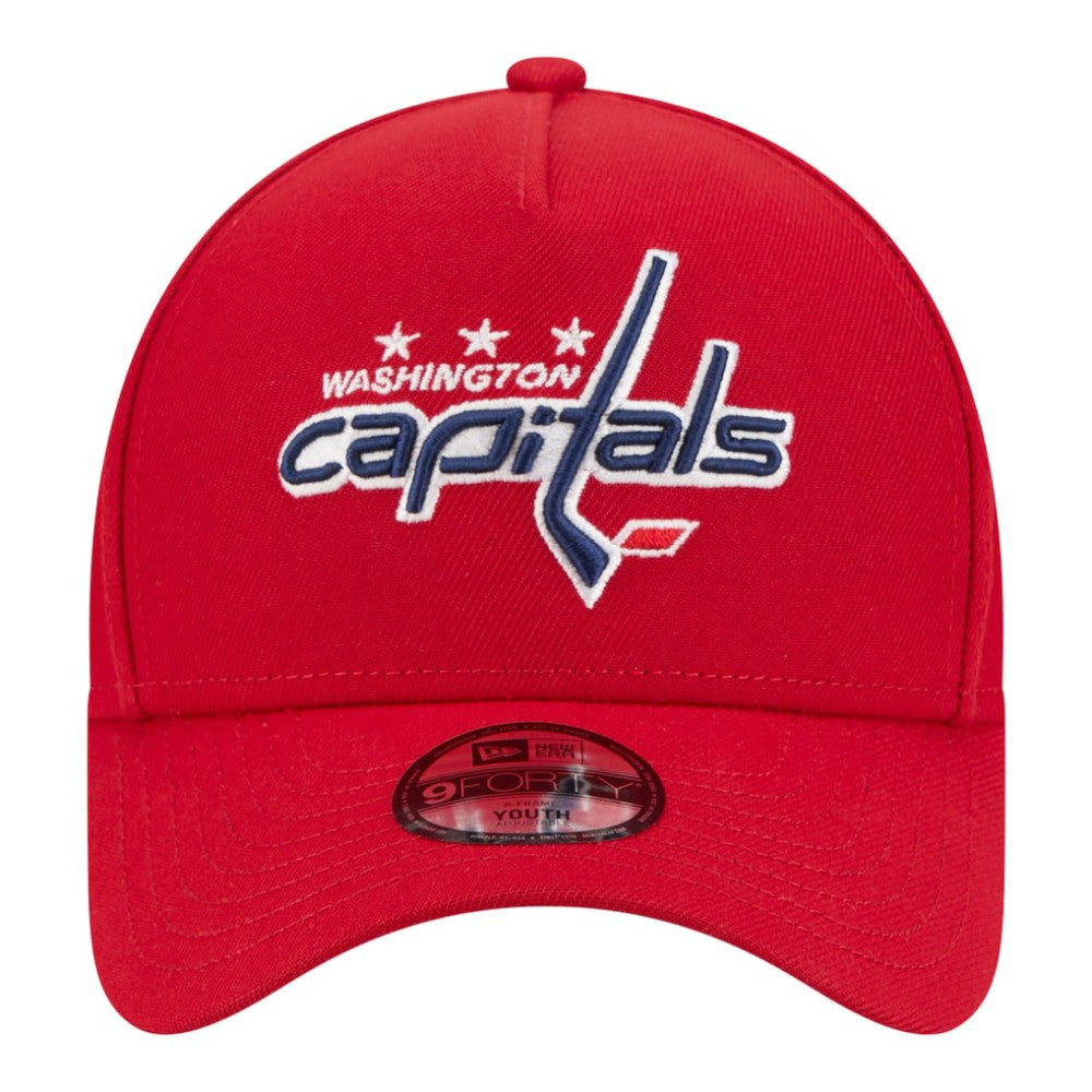 Washington Capitals New Era Youth 9FORTY A-Frame Adjustable Hat - Red | New Era near me