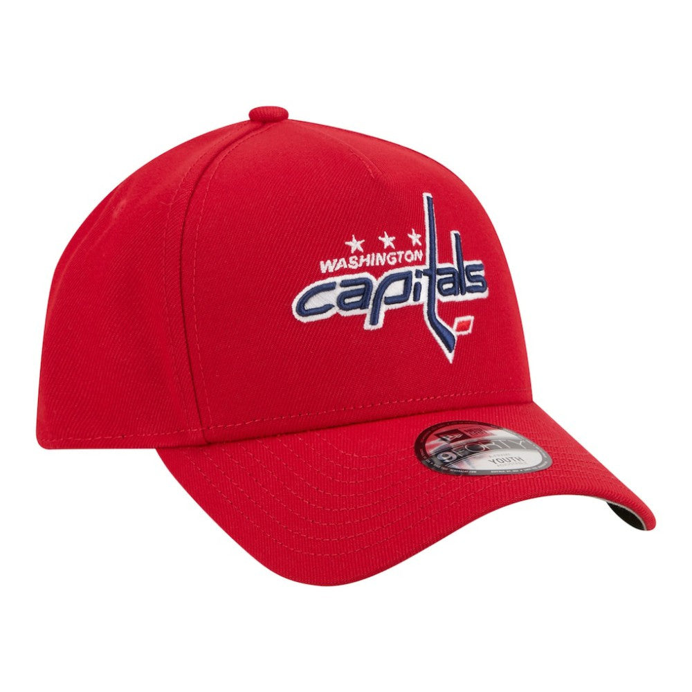 Washington Capitals New Era Youth 9FORTY A-Frame Adjustable Hat - Red | New Era near me