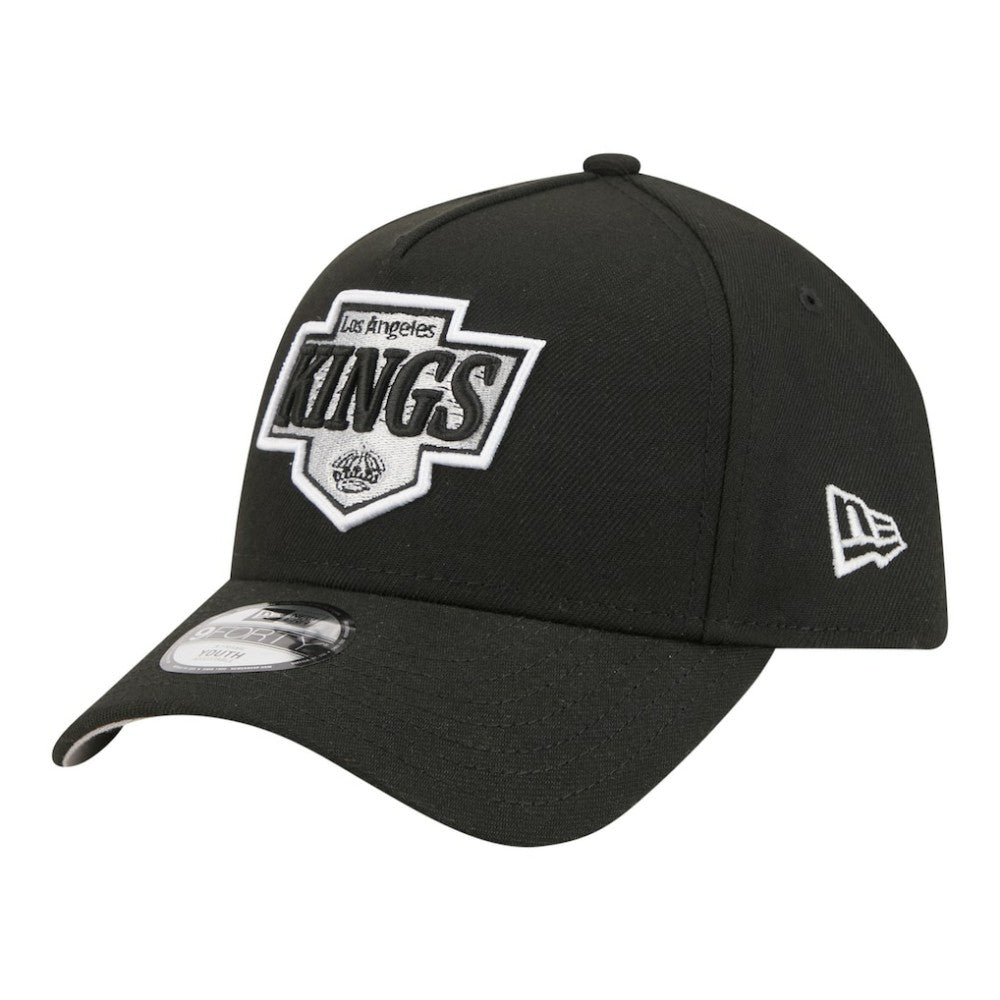Los Angeles Kings New Era Youth 9FORTY A-Frame Adjustable Hat - Black | New Era near me