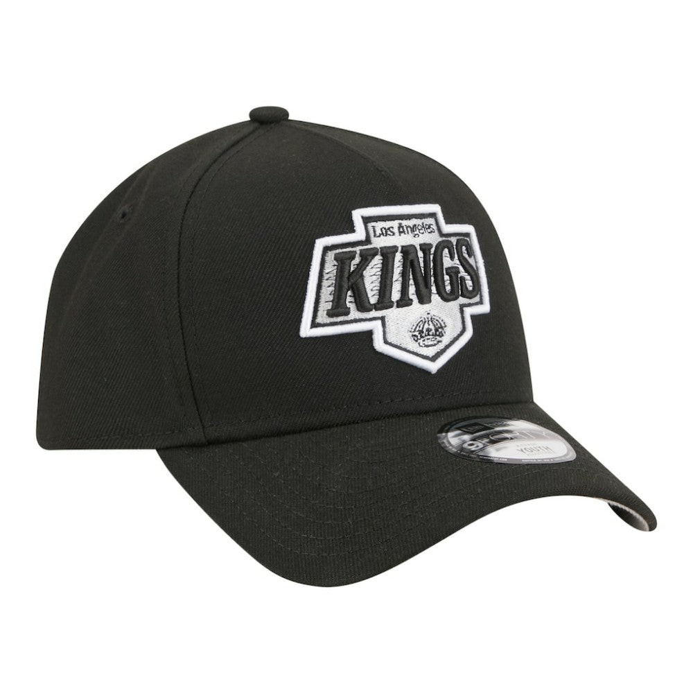 Los Angeles Kings New Era Youth 9FORTY A-Frame Adjustable Hat - Black | New Era near me