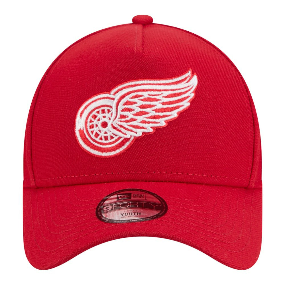 Detroit Red Wings New Era Youth 9FORTY A-Frame Adjustable Hat - Red | New Era on sale