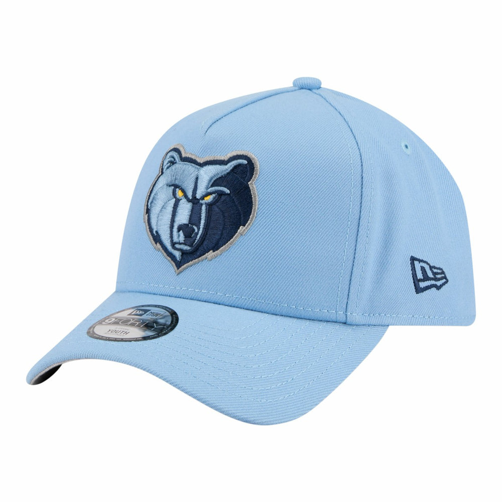 New Era Memphis Grizzlies Youth 9FORTY A-Frame Adjustable Hat Light Blue