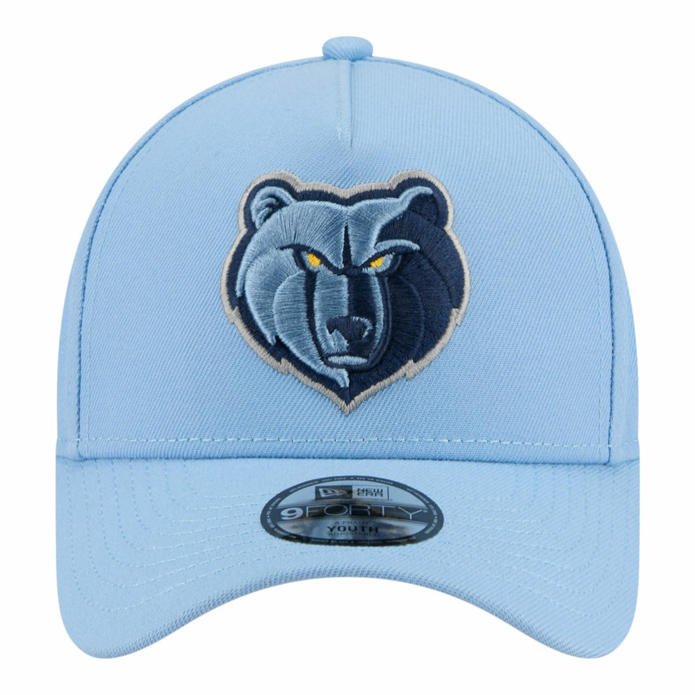 New Era Memphis Grizzlies Youth 9FORTY A-Frame Adjustable Hat Light Blue