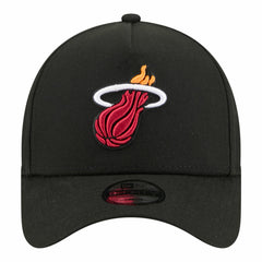 New Era Miami Heat Youth 9FORTY A-Frame Adjustable Hat Black