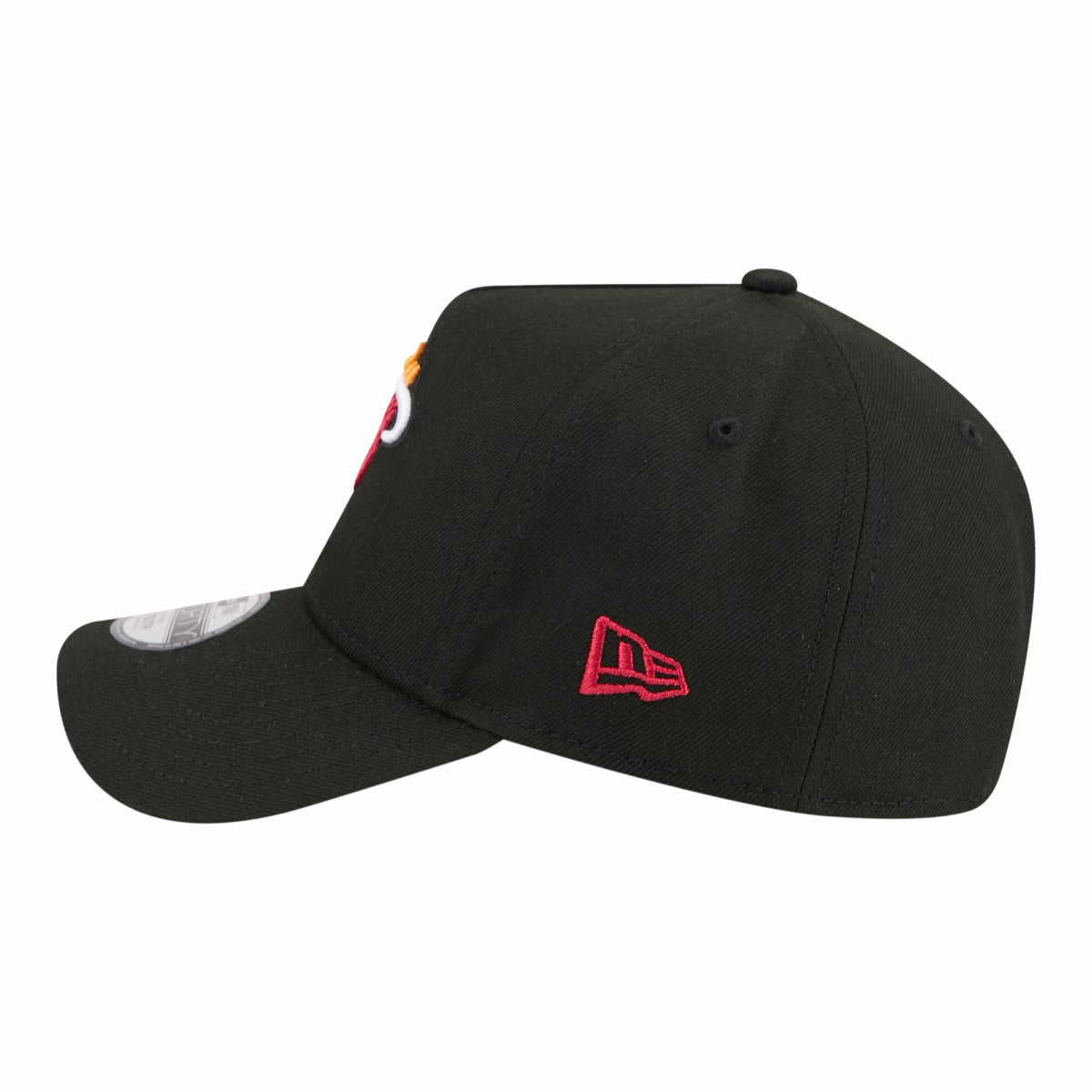 New Era Miami Heat Youth 9FORTY A-Frame Adjustable Hat Black