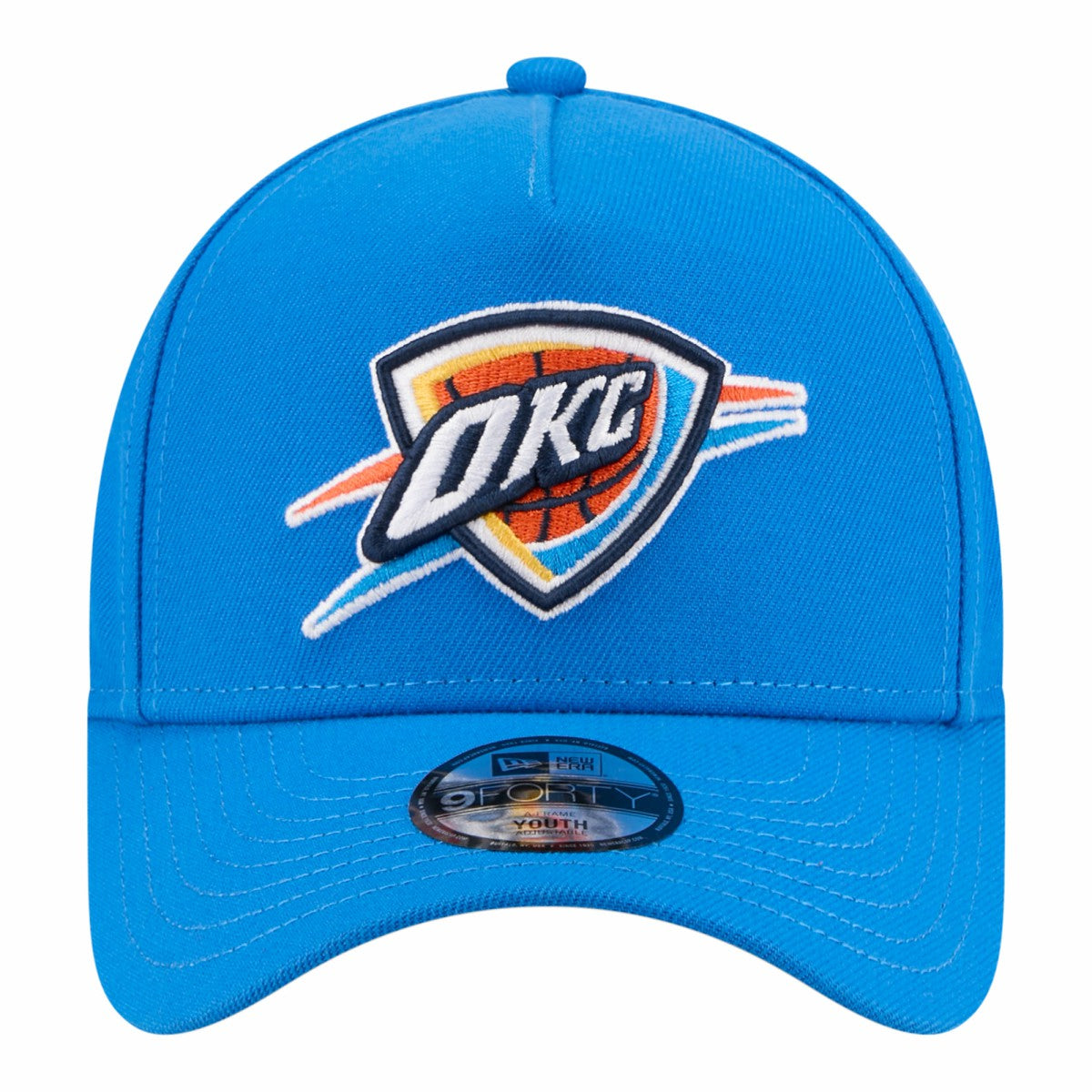 New Era Oklahoma City Thunder Youth 9FORTY A-Frame Adjustable Hat Blue