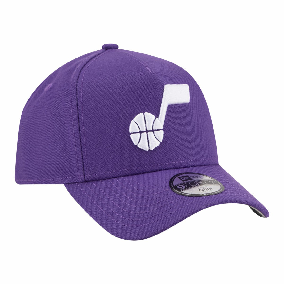 New Era Utah Jazz Youth 9FORTY A-Frame Adjustable Hat Purple