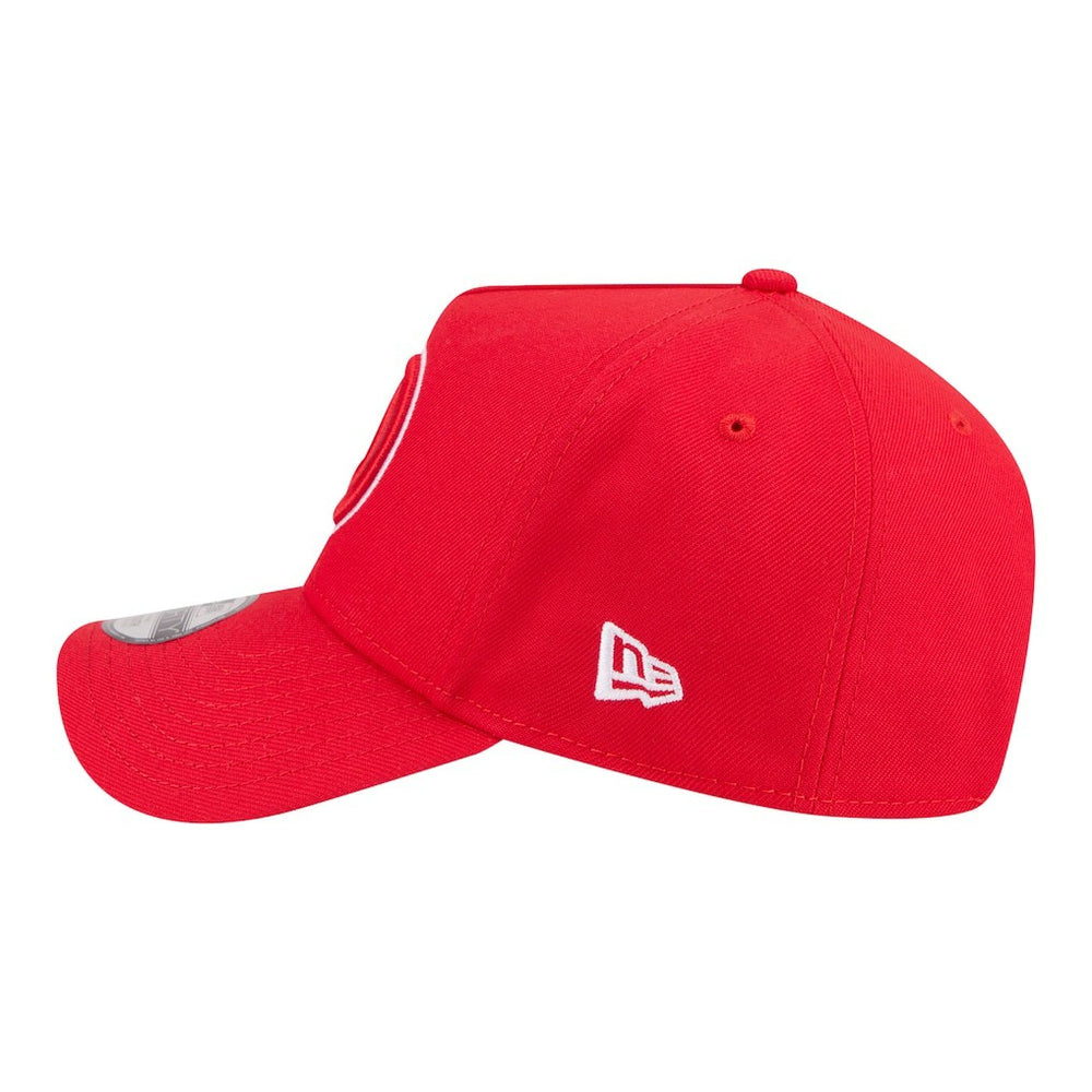 New Era Atlanta Hawks Youth 9FORTY A-Frame Adjustable Hat Red