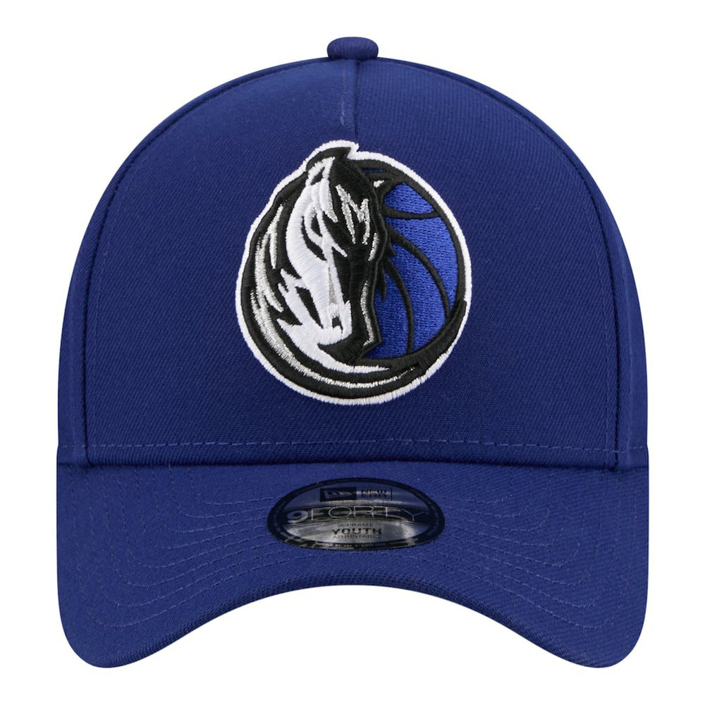 New Era Dallas Mavericks Youth 9FORTY A-Frame Adjustable Hat Navy