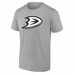 Anaheim Ducks Big & Tall Personalized Name & Number Monochrome T-Shirt - Gray | NHL Lifestyle