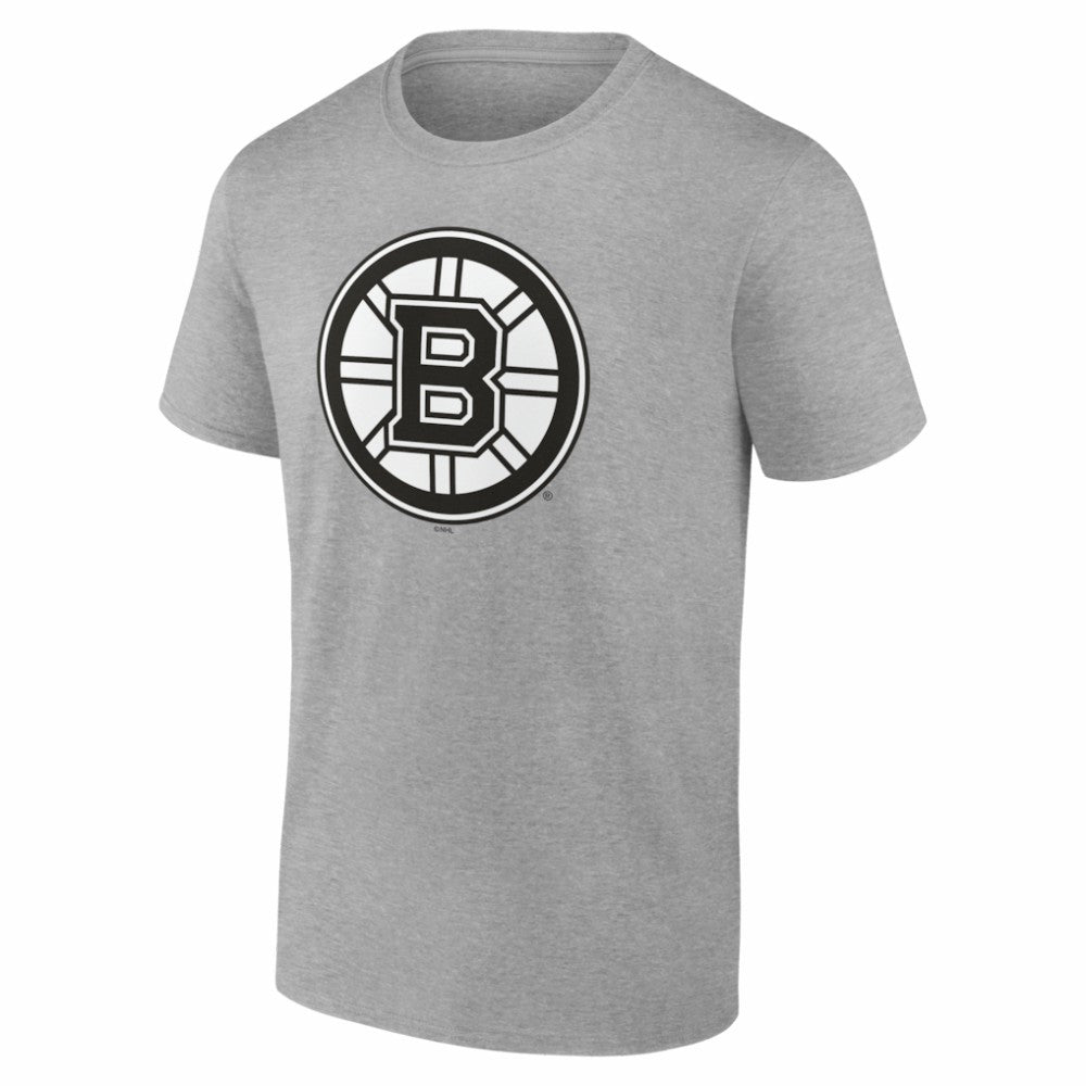 Boston Bruins Big & Tall Personalized Name & Number Monochrome T-Shirt - Gray | NHL near me
