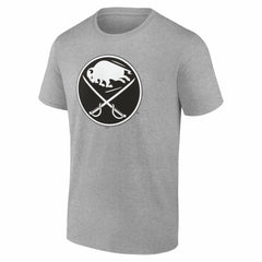 Buffalo Sabres Big & Tall Personalized Name & Number Monochrome T-Shirt - Gray | NHL on sale