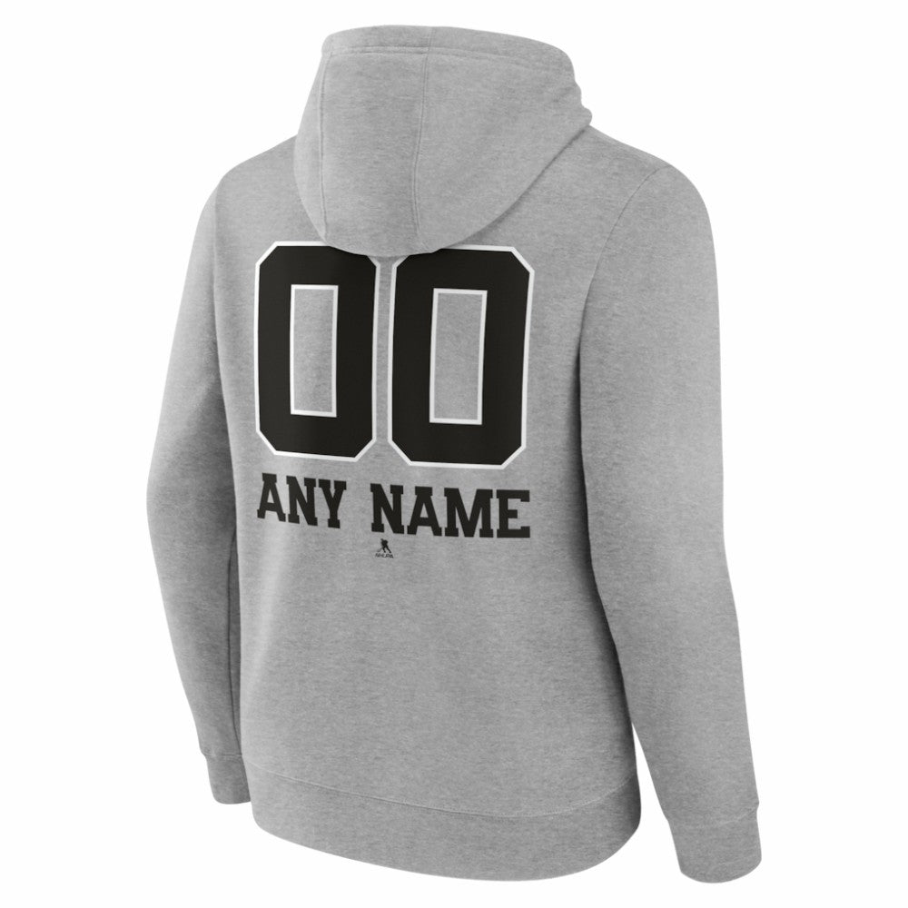 Carolina Hurricanes Big & Tall Personalized Name & Number Monochrome Pullover Hoodie - Gray | NHL discount
