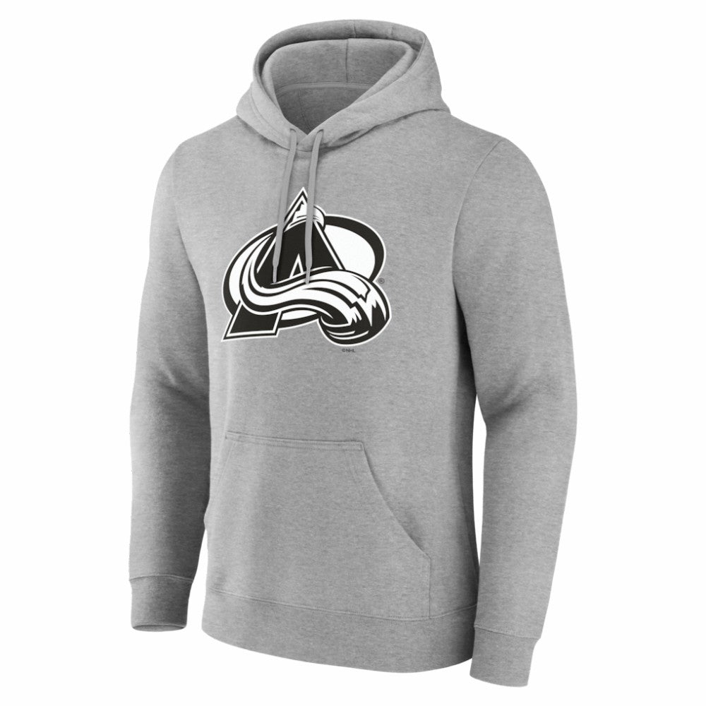 Colorado Avalanche Big & Tall Personalized Name & Number Monochrome Pullover Hoodie - Gray | NHL on sale