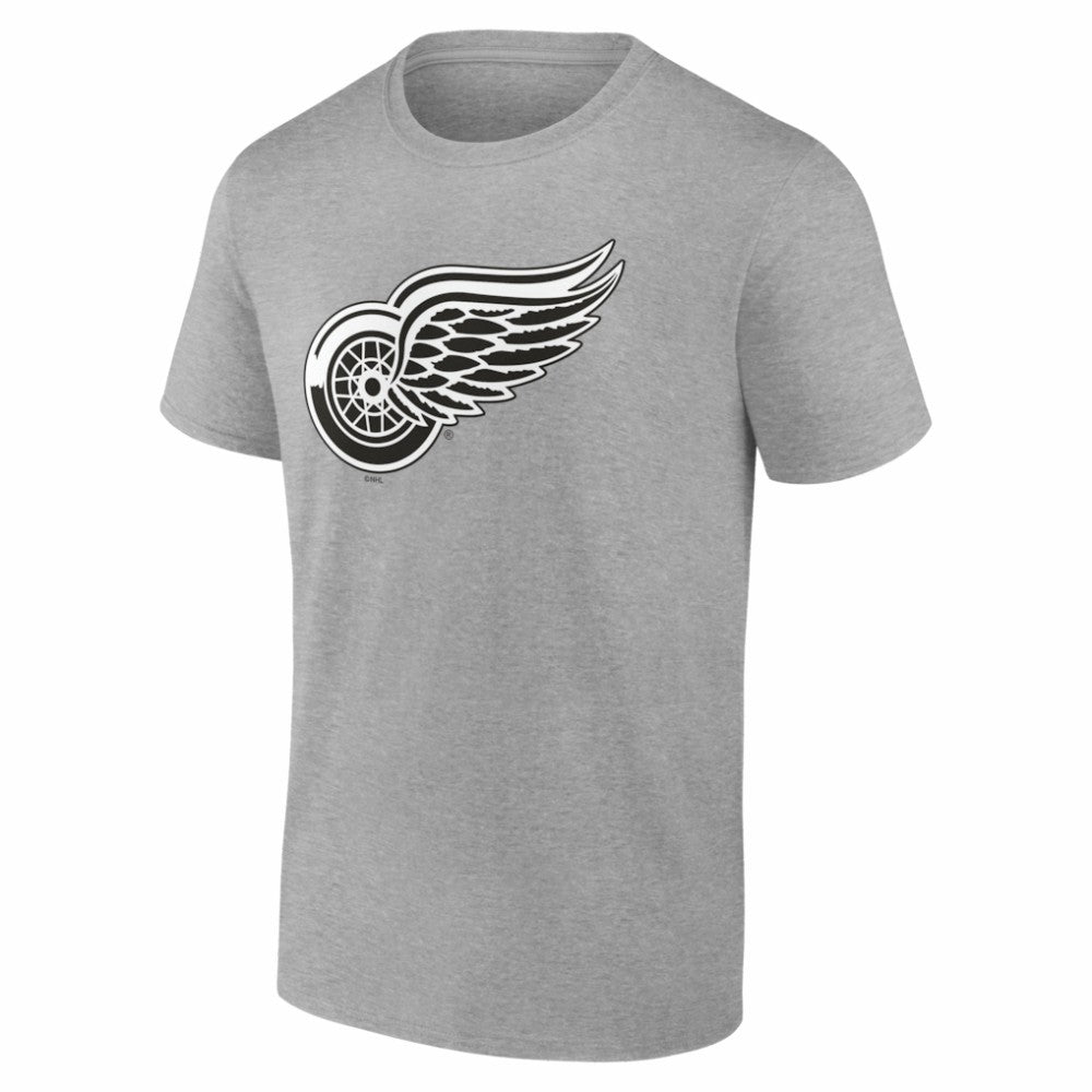Detroit Red Wings Big & Tall Personalized Name & Number Monochrome T-Shirt - Gray | NHL online