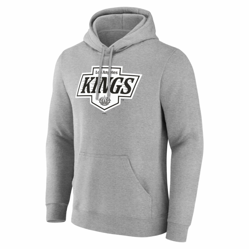 Los Angeles Kings Big & Tall Personalized Name & Number Monochrome Pullover Hoodie - Gray | NHL sale