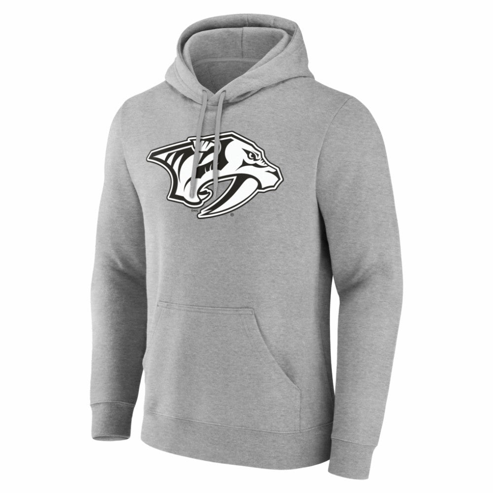 Nashville Predators Big & Tall Personalized Name & Number Monochrome Pullover Hoodie - Gray | NHL online