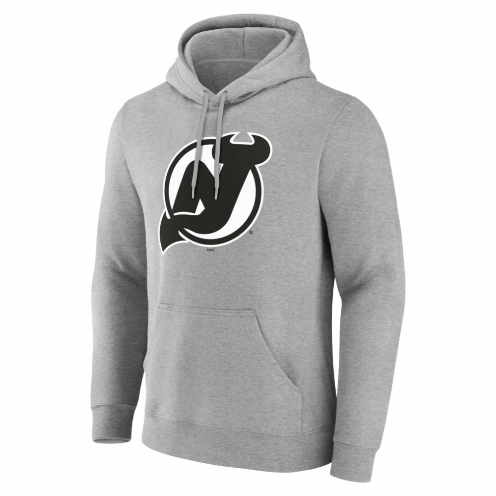New Jersey Devils Big & Tall Personalized Name & Number Monochrome Pullover Hoodie - Gray | NHL on sale
