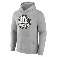 New York Islanders Big & Tall Personalized Name & Number Monochrome Pullover Hoodie - Gray | NHL sale