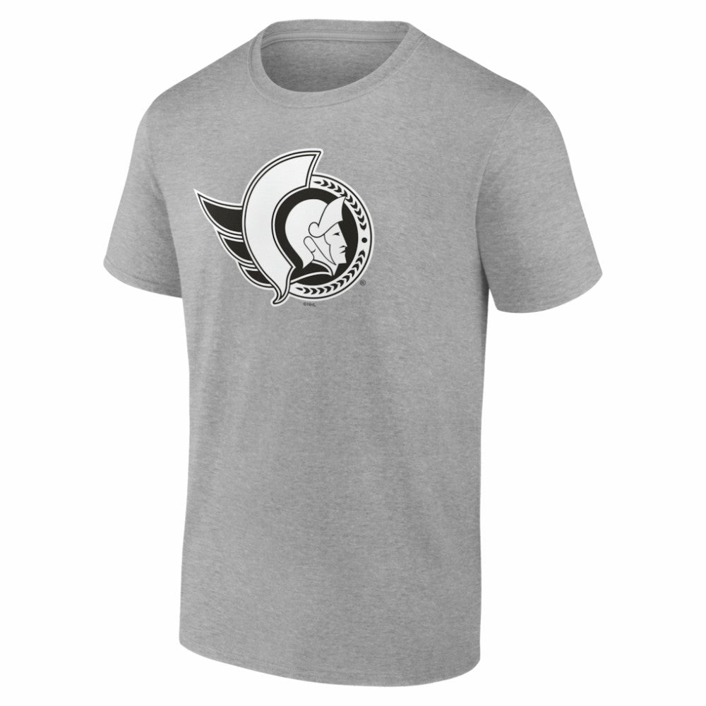 Ottawa Senators Big & Tall Personalized Name & Number Monochrome T-Shirt - Gray | NHL Clearance