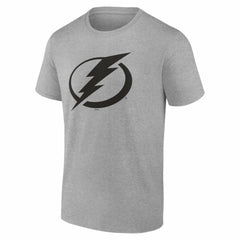 Tampa Bay Lightning Big & Tall Personalized Name & Number Monochrome T-Shirt - Gray | NHL Clearance
