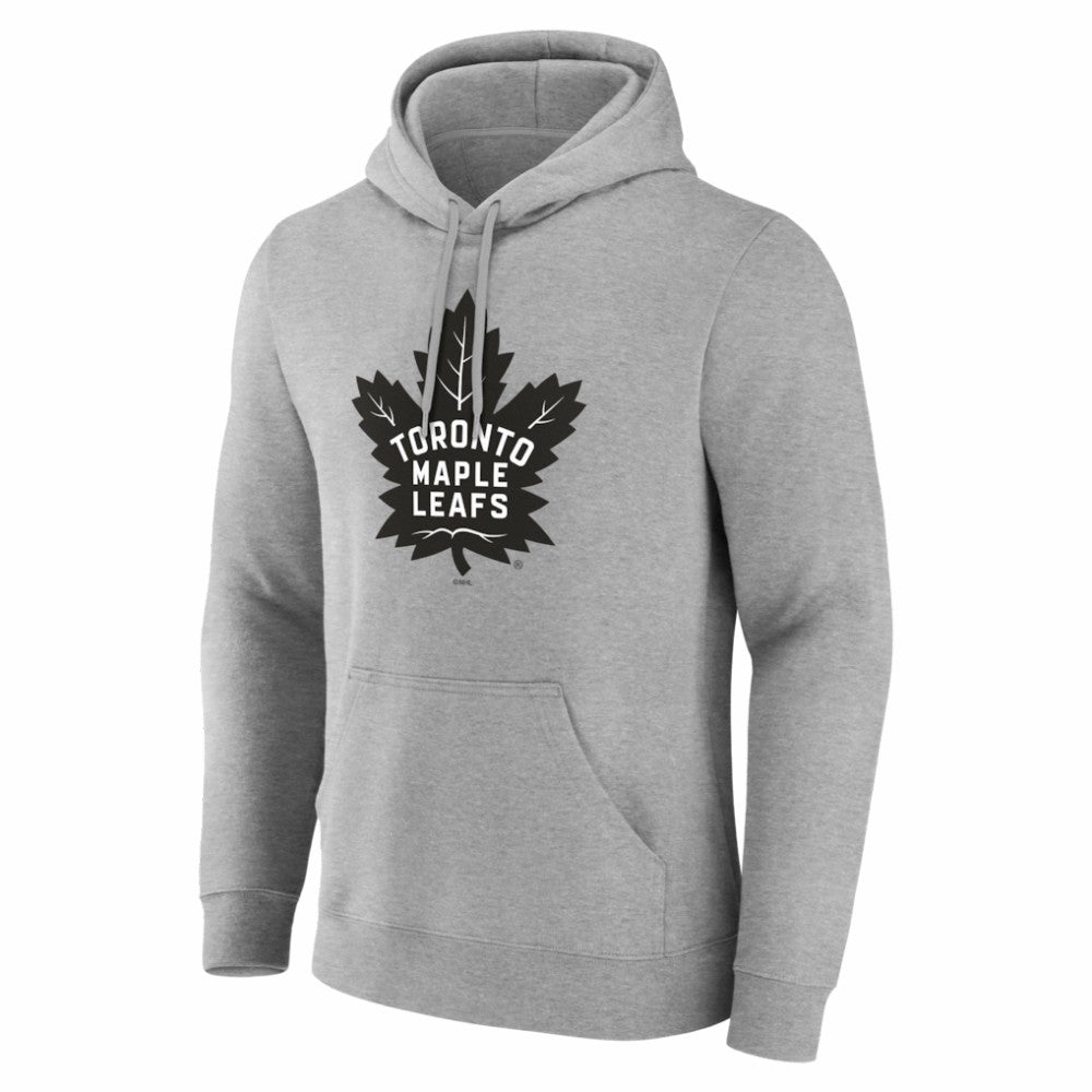 Toronto Maple Leafs Big & Tall Personalized Name & Number Monochrome Pullover Hoodie - Gray | NHL on sale