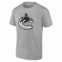 Vancouver Canucks Big & Tall Personalized Name & Number Monochrome T-Shirt - Gray | NHL on sale
