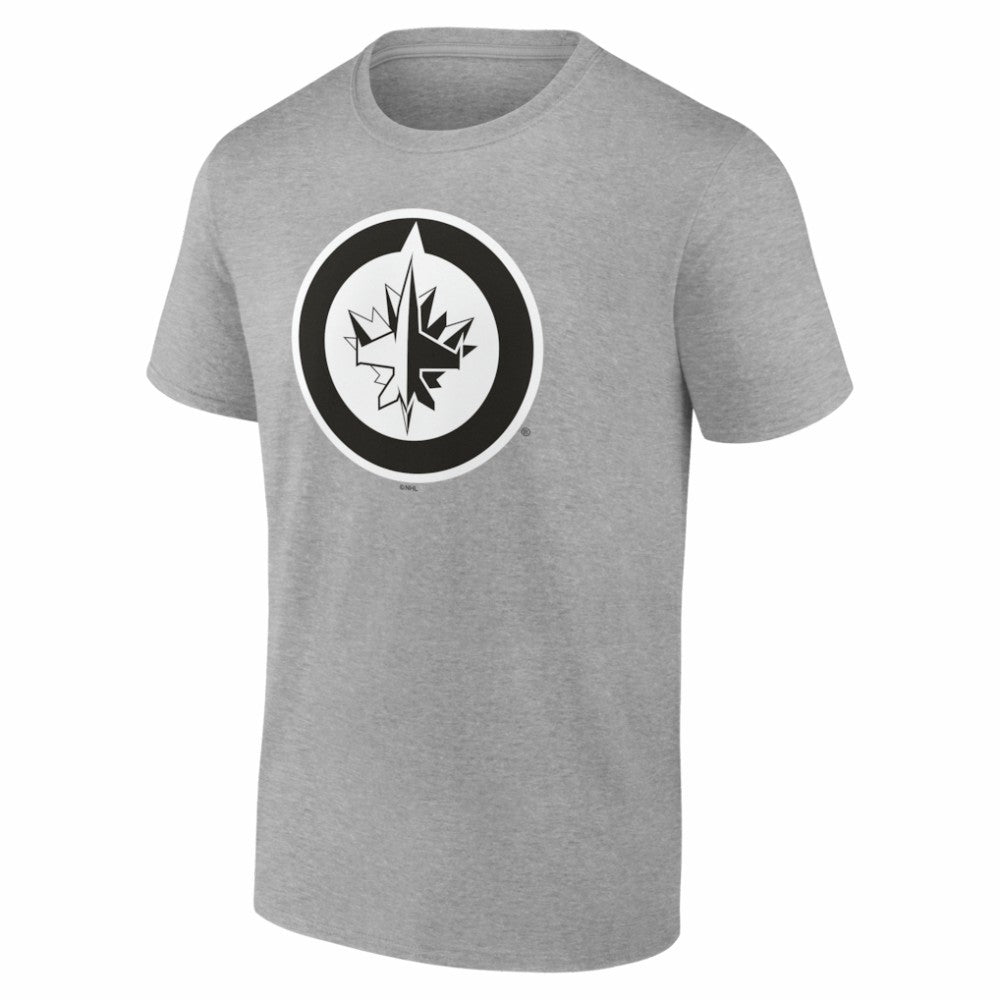 Winnipeg Jets Big & Tall Personalized Name & Number Monochrome T-Shirt - Gray | NHL Clearance