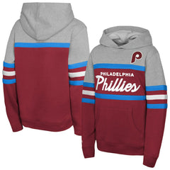 Philadelphia Phillies Mitchell & Ness Youth Cooperstown Head Coach Pullover Hoodie Sale