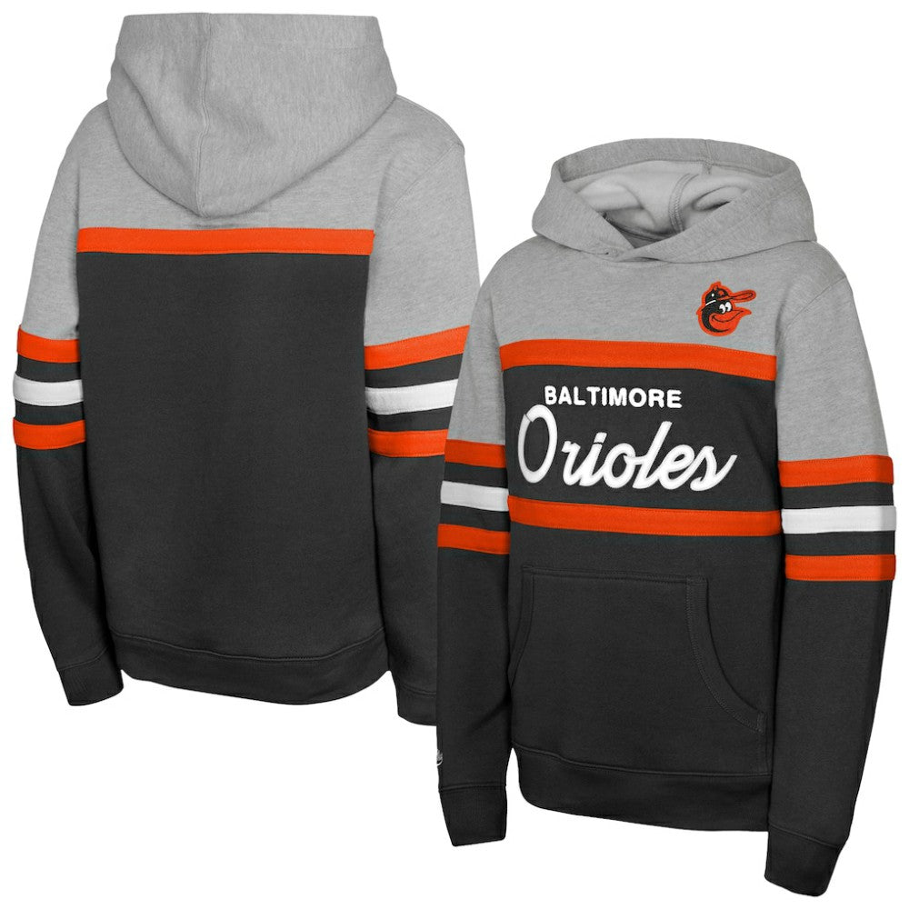 Baltimore Orioles Mitchell & Ness Youth Cooperstown Head Coach Pullover Hoodie Online