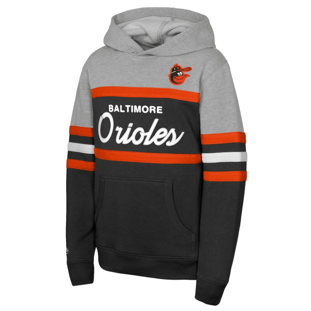 Baltimore Orioles Mitchell & Ness Youth Cooperstown Head Coach Pullover Hoodie Online